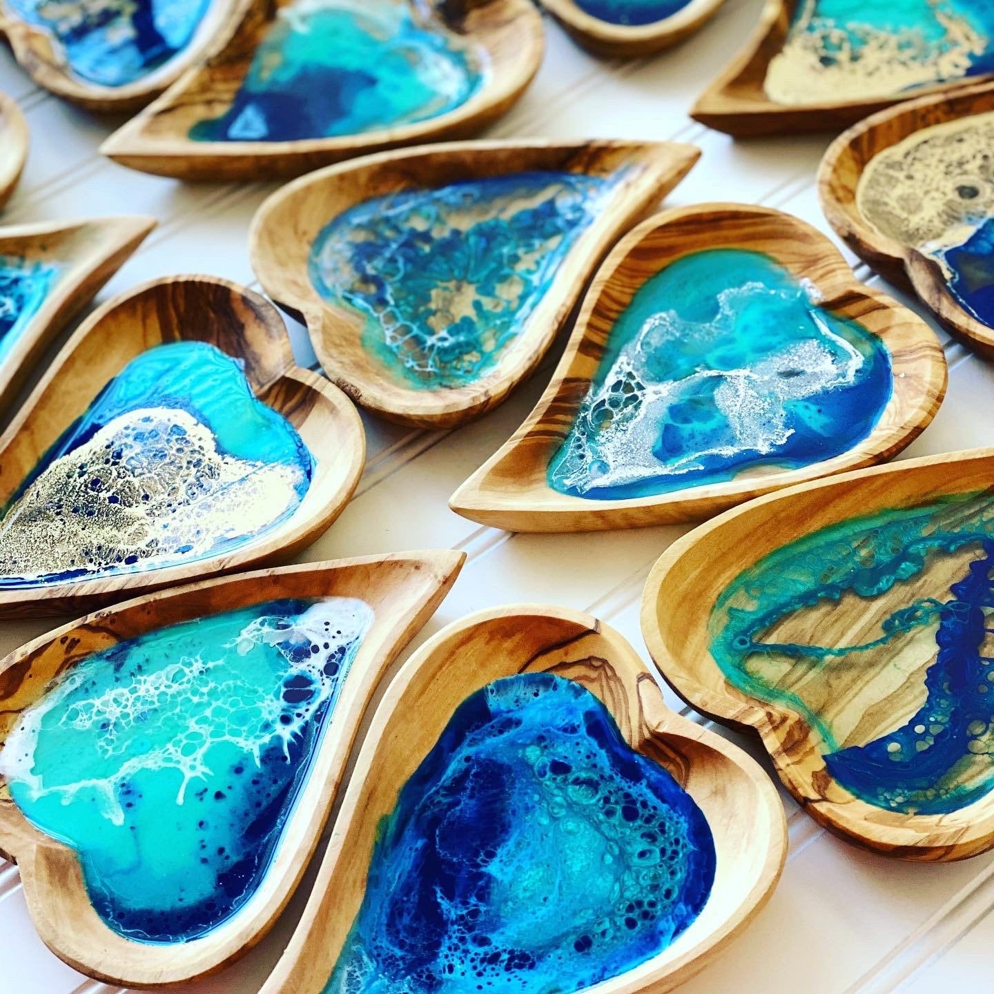 Heart Shaped Olive Wood Dish