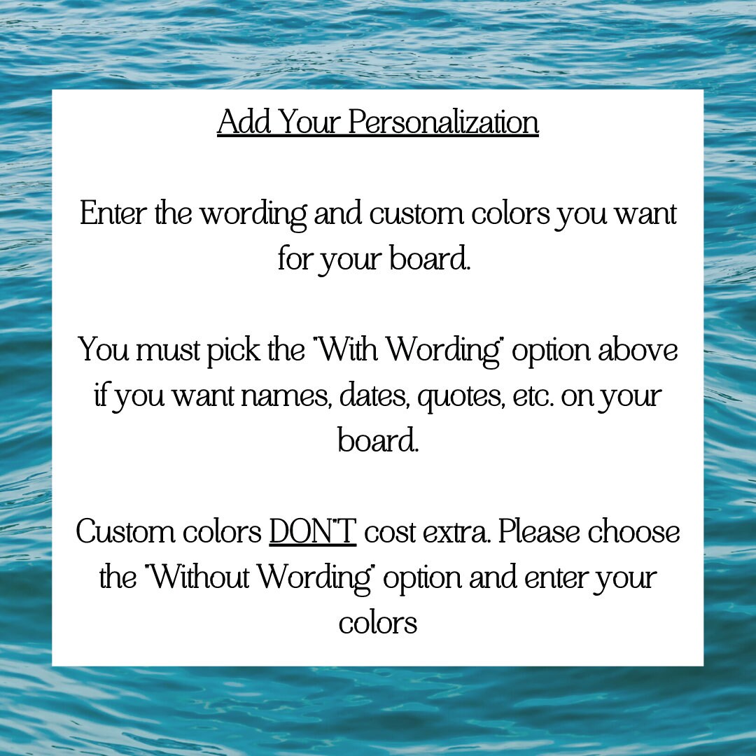 Personalized Cheese & Charcuterie Board